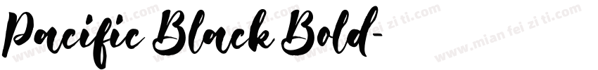 Pacific Black Bold字体转换